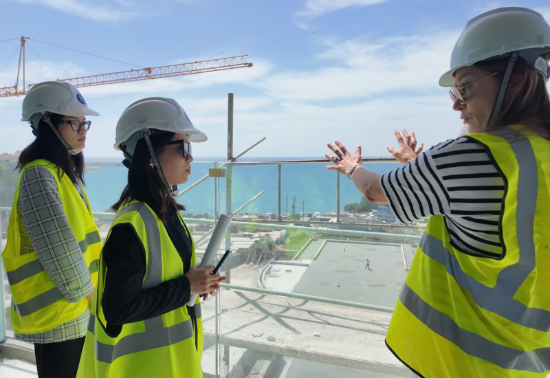 AT Express thực địa dự án Limassol Blu Marine cùng đại diện chủ đầu tư Leptos
